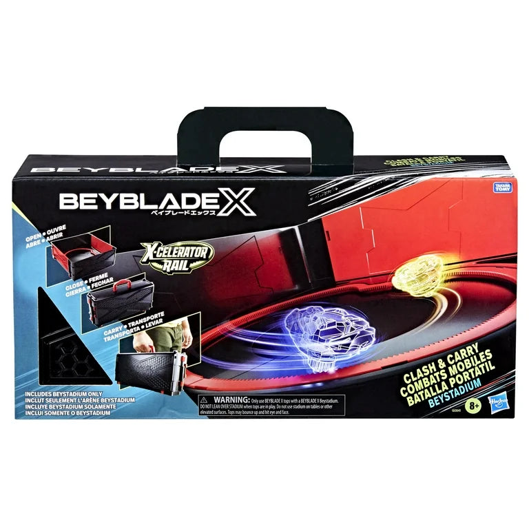 Beyblade X Clash and Carry Portable Multicolor Beystadium Battling Top Arena for Kids 8 and up