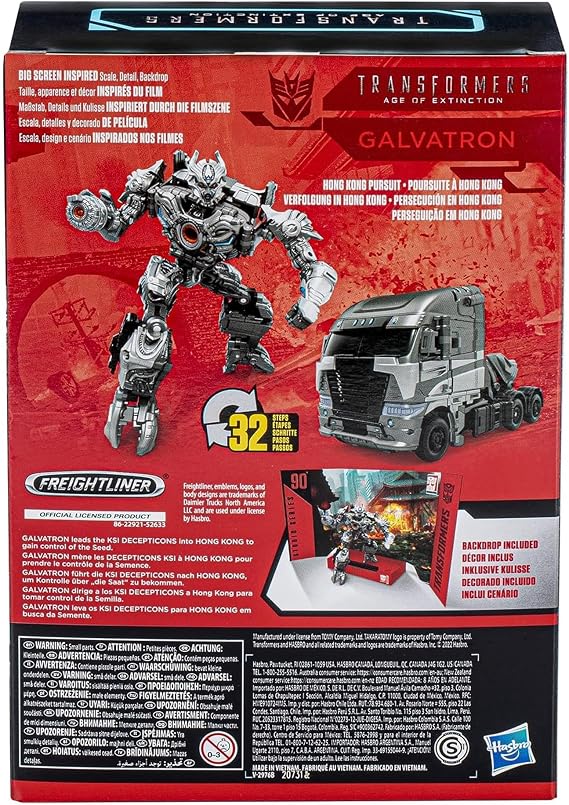 TRANSFORMERS Toys Studio Series 90 Voyager Age of Extinction Galvatron Action Figure - 8 and Up, 6.5-inch