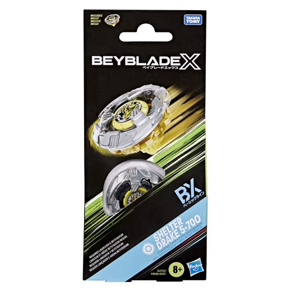 Beyblade X Shelter Drake 5-70O Booster Pack Set with Stamina Type Top, Ages 8+