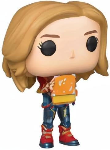 Funko Pop! Marvel: Captain Marvel - Captain Marvel Holding Lunchbox, Multicolor, us one-Size