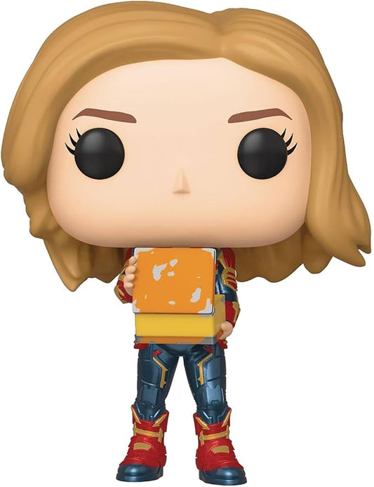 Funko Pop! Marvel: Captain Marvel - Captain Marvel Holding Lunchbox, Multicolor, us one-Size
