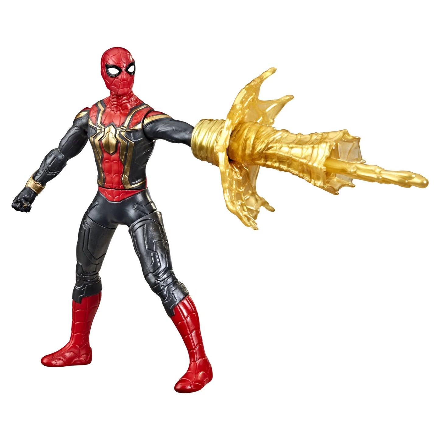 Marvel Spider-Man 6-inch Deluxe Web Spin Action Figure Toy with Weapon Attack